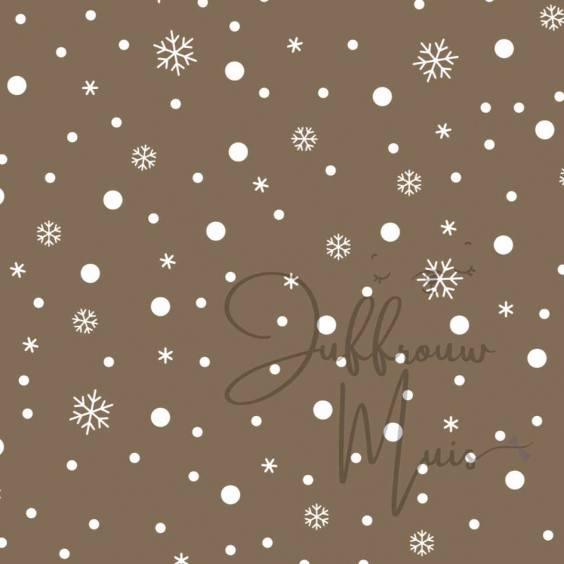 Sneeuwvlokje A4 papier (cappuchino)