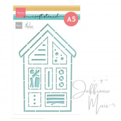 Craft stencil PS8141 Insecten hotel by Marleen (Marianne design)