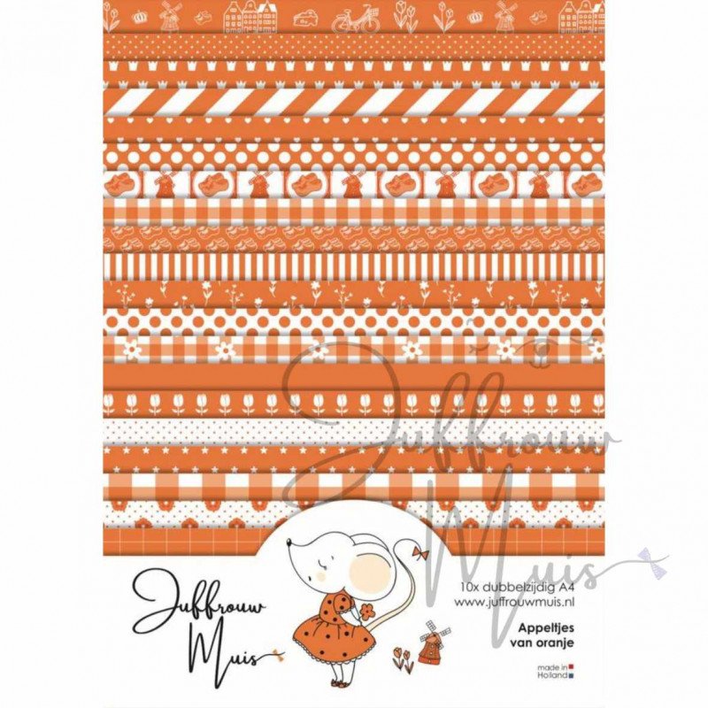 Cardstock - Appeltjes van oranje - SALE
