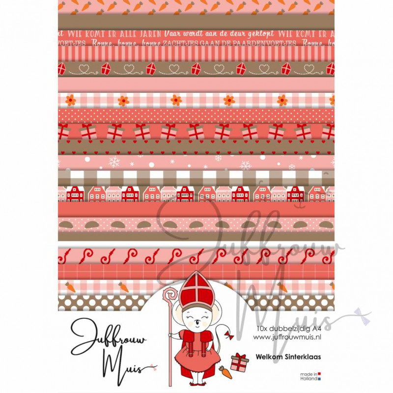 Cardstock - Welkom Sinterklaas
