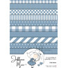Tiny Cardstock -  A5 - Oud blauw
