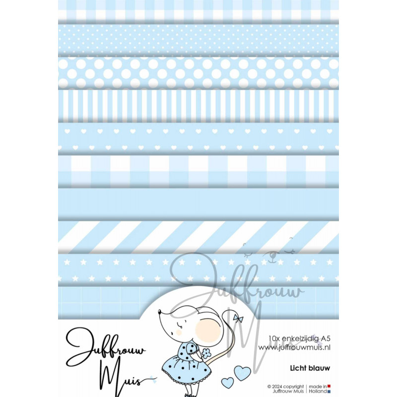 Tiny Cardstock -  A5 - licht blauw