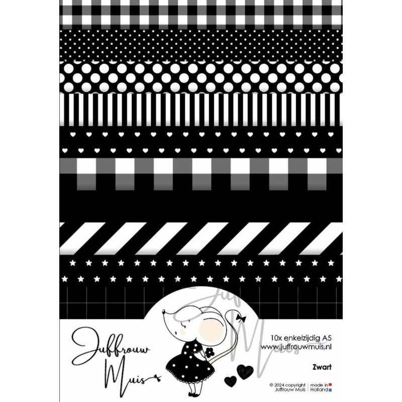 Tiny Cardstock -  A5 - Zwart