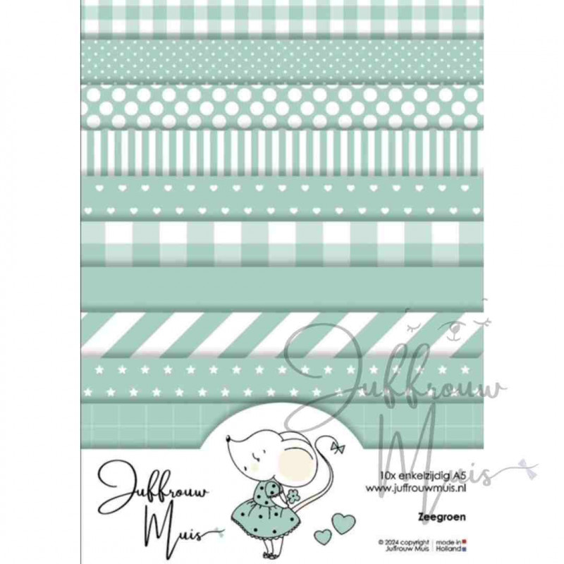 Tiny Cardstock -  A5 - Zeegroen