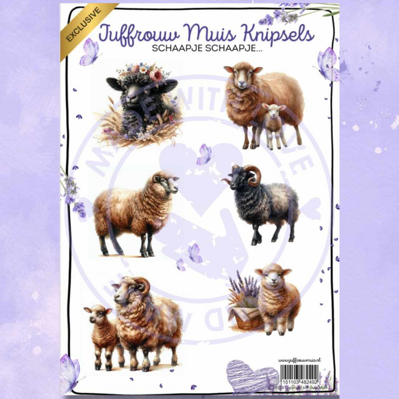 Juffrouw Muis Knipsel - Schaapje Schaapje..