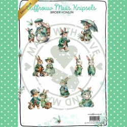 Juffrouw Muis Knipsel - Broer Konijn EXCLUSIVE