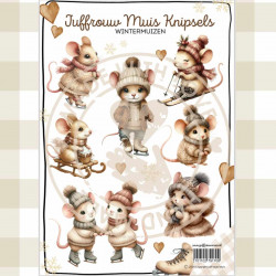 Juffrouw Muis Knipsel - Wintermuizen