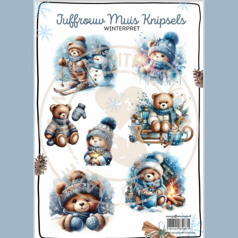 Juffrouw Muis Knipsel - Winterpret