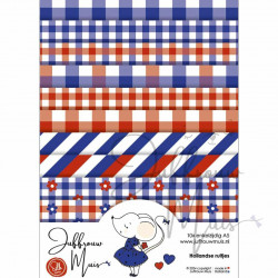 Tiny Cardstock -  A5 - Hollandse ruitjes - Silk edition
