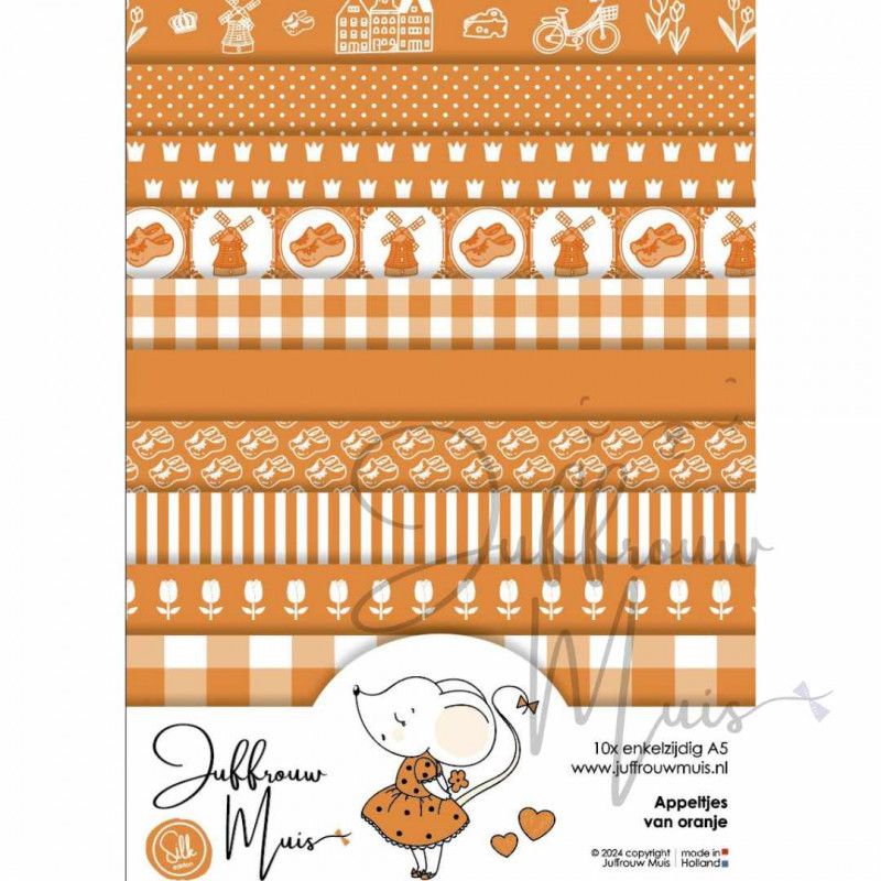 Tiny Cardstock - A5 - Appeltjes van Oranje - Silk edition Tiny Cardstock - A5 - Appeltjes van Oranje - Silk edition