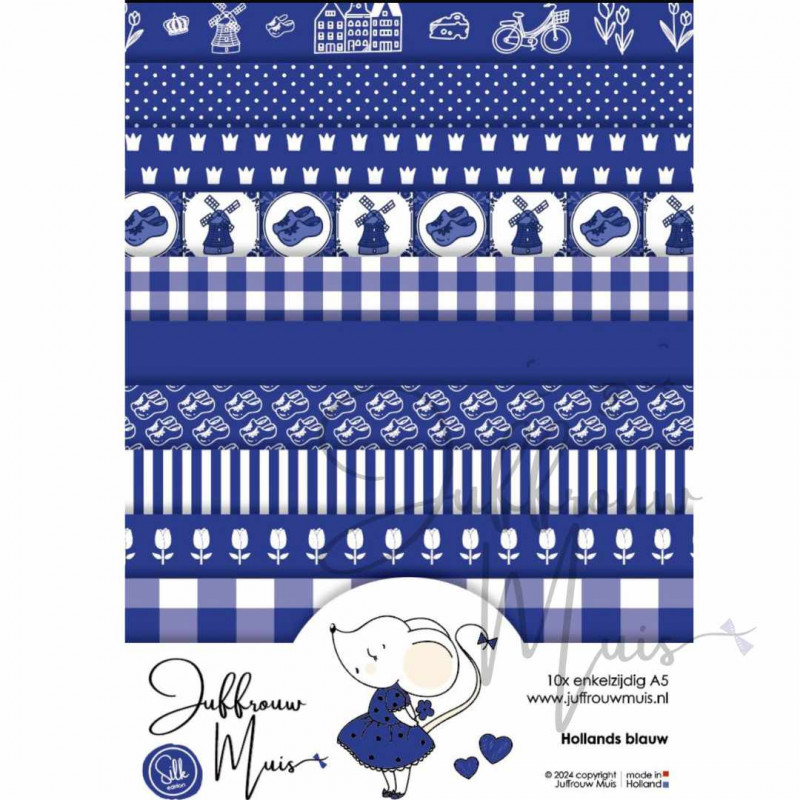 Tiny Cardstock - A5 - Hollands Blauw - Silk edition Tiny Cardstock - A5 - Hollands Blauw - Silk edition