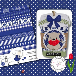 Tiny Cardstock -  A5 - Hollands Blauw - Silk edition