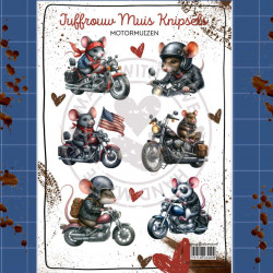 Juffrouw Muis Knipsel - Motormuizen