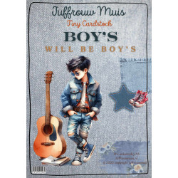 Tiny Cardstock -  A5 - Boy's will be Boys