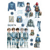 Tiny Cardstock -  A5 - Boy's will be Boys