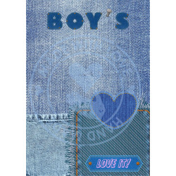 Tiny Cardstock -  A5 - Boy's will be Boys