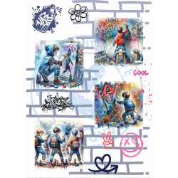 Tiny Cardstock -  A5 - Boy's will be Boys