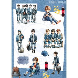 Tiny Cardstock -  A5 - Boy's will be Boys