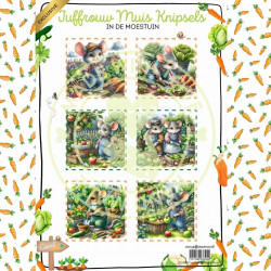 Juffrouw Muis Knipsel - In de Moestuin