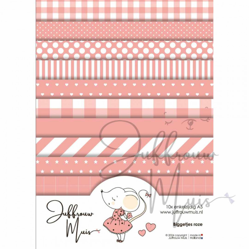 Tiny Cardstock -  A5 - Biggetjesroze