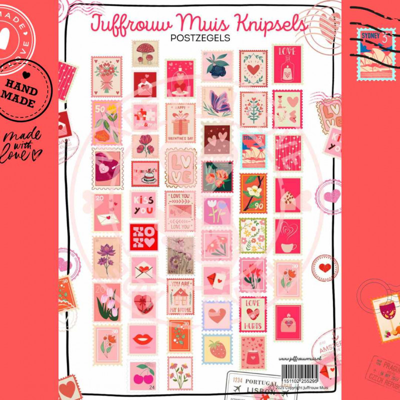 Juffrouw Muis Knipsel - Postzegels