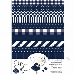 Tiny Cardstock -  A5 - Donkerblauw - Silk Edition