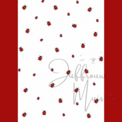 Vellum - bedrukt - lieveheersbeestjes