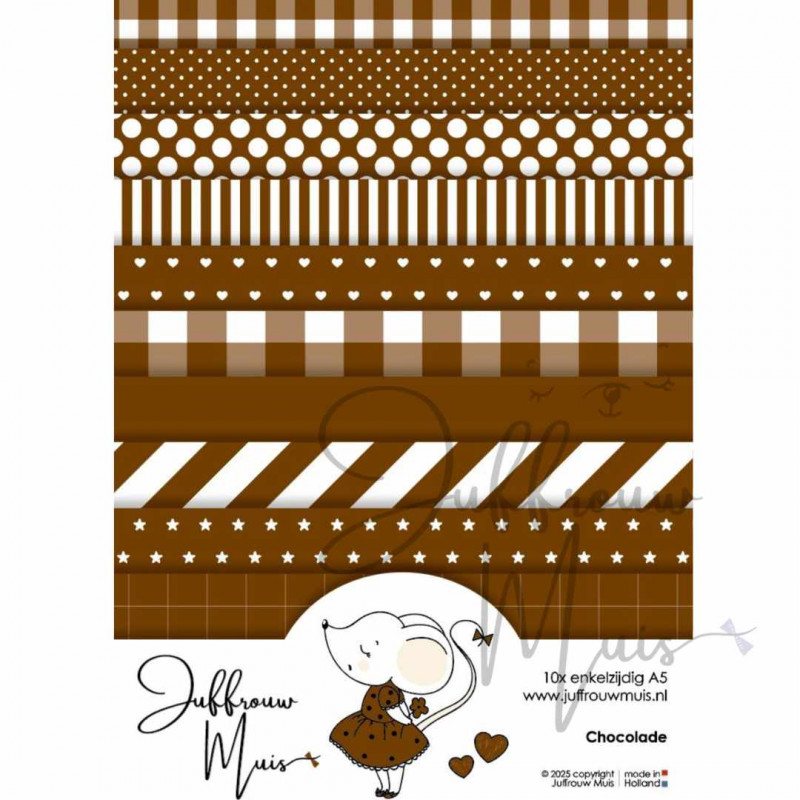 Tiny Cardstock -  A5 - Chocolade
