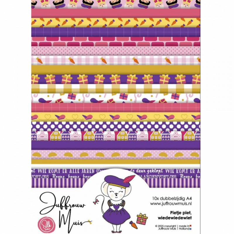 Cardstock - Pietje piet, wiedewiedewiet - Silk Edition