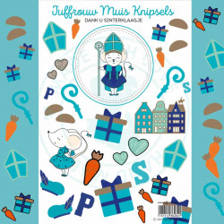 Juffrouw Muis Knipsel - Dank u Sinterklaasje
