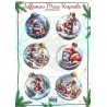 Juffrouw Muis Knipsel - Kerstballen