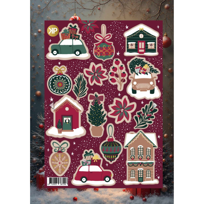 Christmas stickervel