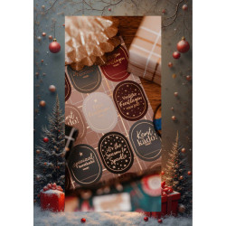 Christmas stickervel - wensen
