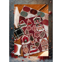 Christmas stickervel - wensen
