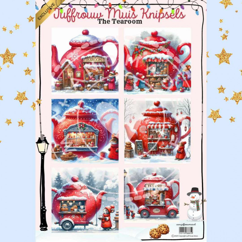 Juffrouw Muis Knipsel - The Tearoom