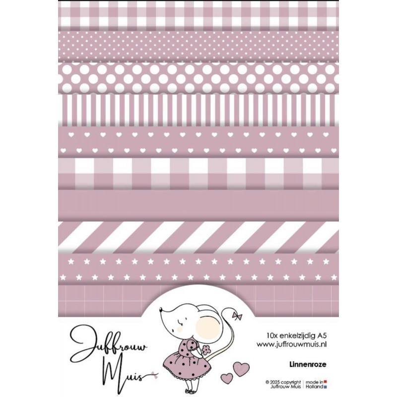 Tiny Cardstock -  A5 - Linnenroze