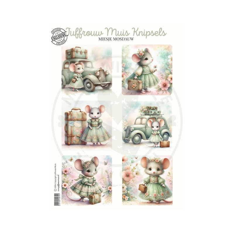 Juffrouw Muis Knipsel - Miesje Mosdauw - Exclusive