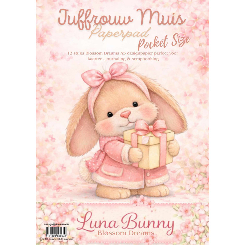 Paperpad Pocket sized -  Luna Bunny - Blossom Dreams