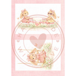 Paperpad Pocket sized -  Luna Bunny - Blossom Dreams