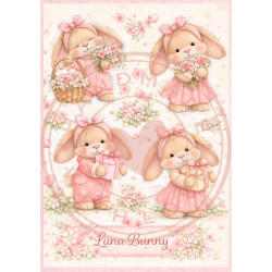 Paperpad Pocket sized -  Luna Bunny - Blossom Dreams