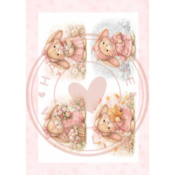 Paperpad Pocket sized -  Luna Bunny - Blossom Dreams