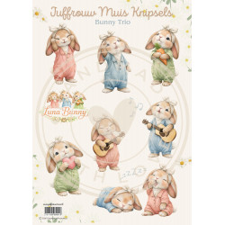 Juffrouw Muis Knipsel - Luna Bunny - Bunny Trio