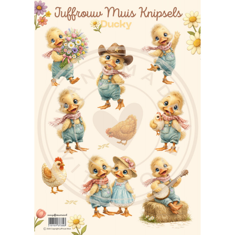 Juffrouw Muis Knipsel - Ducky