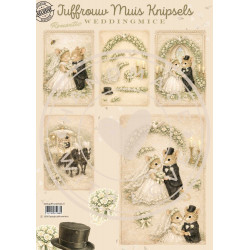 Juffrouw Muis Knipsel - Weddingmice - Romantic - Exclusive
