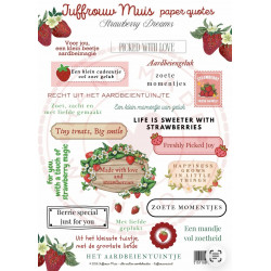 Juffrouw Muis Paper Quotes - Strawberry Garden Dreams