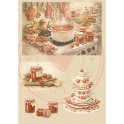 Paperpad Pocket sized -  Sweet Strawberry days