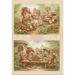 Paperpad Pocket sized -  Sweet Strawberry days