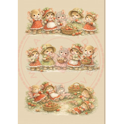 Paperpad Pocket sized -  Sweet Strawberry days