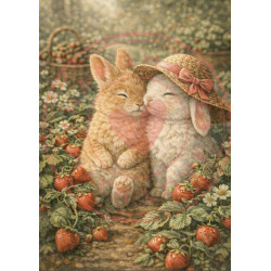Paperpad Journal Cards -  A6 - Strawberry Garden Dreams