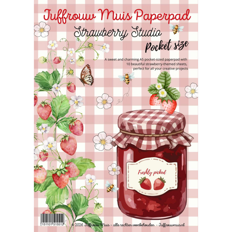 Paperpad Pocket sized -  Strawberry Studio